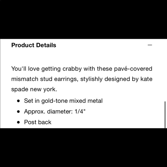 Kate Spade Shore Thing Pave Ctab Studs - Picture 6 of 6